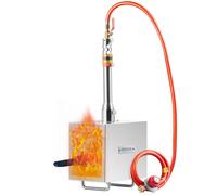 VEVOR Forge portative au propane ， 1 brûleur maréchal-ferrant, 2600℉ forge à gaz pour la fabrication d'outils et de couteaux, outils et équipement de forge à gaz carrés en acier inoxydable de grande c