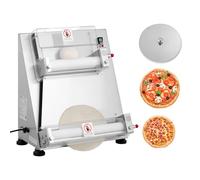 VEVOR Formeuse à pizzas 7,6-40,6 cm, presse à pâte électrique commerciale 390 W, 260 feuilles par heure, laminoir à pâte à pizza semi-automatique en acier inoxydable, épaisseur réglable avec couvercle
