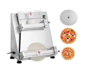 VEVOR Formeuse à pizzas 7,6-40,6 cm, presse à pâte électrique commerciale 390 W, 260 feuilles par heure, laminoir à pâte à pizza semi-automatique en acier inoxydable, épaisseur réglable avec couvercle