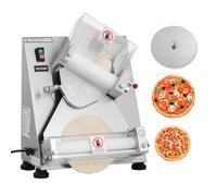 VEVOR Formeuse à pizzas, 7,6 à 35,5 cm, presse à pâte électrique commerciale 370 W, 260 feuilles par heure, laminoir à pâte à pizza automatique en acier inoxydable, épaisseur réglable, avec couvercle