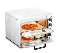 VEVOR Four à Pizza Commercial Four Électrique de Comptoir 16 pouces Extérieur Inox