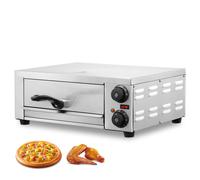 VEVOR Four à Pizza Électrique de Comptoir 12 pouces 1500 W Restaurant Maison Inox