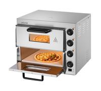 VEVOR Four à Pizza Électrique de Comptoir 40,6 cm 2 Niveaux 50-350 ℃ Réglable
