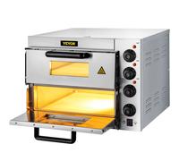 VEVOR Four à Pizza Électrique Mini-Four à Chaleur 50 - 350 ℃ Inoxydable 3000 W