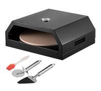 VEVOR Four à Pizza Extérieur Boîte à Pizza Gaz Inox Barbecue Bois 42x37x19 cm