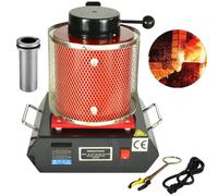 VEVOR Four de fusion automatique de 2 kg, 1800 W, four de fusion numérique, 1100 °C, tige de coulée, fusion de l'argent et de l'or avec creuset en graphite B