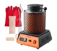 VEVOR Four de Fusion Électrique 1350 W, Kit de Fusion d'Or avec Température Maximale 1150 ℃, avec Creuset en Céramique de 3 kg, pour Fabrication de Bijoux, Coulée et l'Affinage des Métaux, Atelier