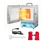 VEVOR Four de Fusion Électrique 1650 W, Fourneau de Fusion Numérique, Température Maximale 1200 °C, pour la Coulée à la Cire Perdue, Bricolage de l'Argile, Recuit des Métaux, Cuisson de la Céramique