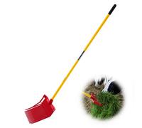 VEVOR Fourche à Fumier, 18 Dents Inclinées, Fourche à Foin avec Long Manche en Fibre de Verre, Râteau à Fumier de Cheval en Plastique pour Ramasser le Fumier, Paille, Foin, Écurie, Travaux Agricoles
