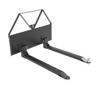 VEVOR Fourches à Palettes pour Chargeuses Compactes avec Cadre 1160 mm, Fourche 1220 mm, Capacité 1179 kg, Boule d'Attelage de Remorque 47,6 mm, Connexion Rapide, pour Chargeuses Compactes, Tracteurs