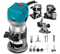 VEVOR Frantools Défonceuse à bois Défonceuse multifonctions Défonceuse de chants Démontage précis 710W Avec 4 bases