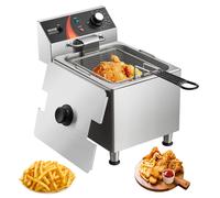 VEVOR Friteuse à bain d'huile électrique commerciale avec panier 3100 W 9 L bar