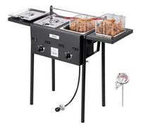 VEVOR Friteuse au Gaz Propane Autoportante avec Double Panier pour Extérieur