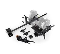 VEVOR Gabarit d'Affûtage Multi-meulage pour Meuleuse d'Établi 152 mm 203 mm, avec Plateforme, Glissière d'Onglet, Barre de Support Outils, Bloc de Réglage, pour Ciseaux et Outils de Tournage sur Bois