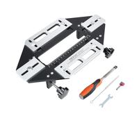 VEVOR Gabarit de Charnière Dissimulée 5x2 cm Gabarit de Perçage Gâche de Serrure en Alliage d'Aluminium Longueur Largeur Réglable Outil Pose Charnière pour Installation Porte Placard Meuble Menuiserie