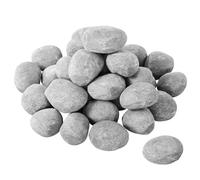 VEVOR Galets en Céramique pour Cheminée à Gaz, Lot de 30, Pierres de Lave 5-7,6 cm, Pierres Décoratives Réutilisables pour Foyer à Gaz au Propane, Brasero Intérieur Extérieur, Cour, Terrasse, Camping
