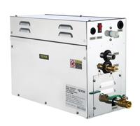 VEVOR Générateur de Vapeur Sauna 9 kW, Générateur de Vapeur Douche Bain de Maison de 9 m³, Plage de Température 35 ℃ - 55 ℃ avec Réservoir d'Eau 6 L, Moniteur LED, Drain Manuel, pour Hammam Domicile
