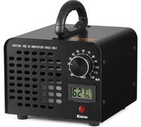 VEVOR Générateur d'ozone 24000mg/h Ozoniseur 100W Purificateur d'air 300㎡ Appareil à ozone Assainissement du bâtiment Minuterie 0-120 minutes Désodorisant Générateur d'ozone Indicateur d'humidité Cont