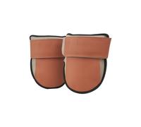 VEVOR Genouillères de travail, coussinets en cuir durable, genouillères de protection lavables en machine, faciles à porter et à enlever, extra épais, pour jardinage, sol et nettoyage, noir et marron