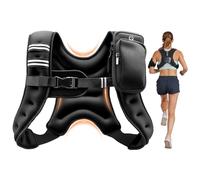 VEVOR Gilet Lesté 3,68 kg, Veste Lestée Respirante, pour Marche Course Jogging Randonnée Entraînement Croisé Fitness, Gilet de Poids pour Musculation avec Bande Réfléchissante et Boucle Réglable