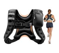 VEVOR Gilet Lesté 4,67 kg, Veste Lestée Respirante, pour Marche Course Jogging Randonnée Entraînement Croisé Fitness, Gilet de Poids pour Musculation avec Bande Réfléchissante et Boucle Réglable
