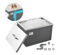 VEVOR Glacière bac à glace encastrable en acier inoxydable 508x355x306 mm 30 L