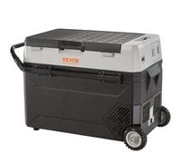 VEVOR Glacière Électrique Portable de 53 L Réfrigérateur de Voiture Portable 12/24 V CC 100-240 V CA Frigo Voiture Double Zone 0,6 kW.h -20 °C à 10 °C Réglable Congélateur pour Camion Bateau Camping