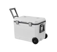 VEVOR Glacière Rigide Isotherme de 45 QT 43 L, Réfrigérateur Portable sur Roulettes, Sac Isotherme avec Rétention de Glace, avec Poignées Robustes et Porte-gobelet, pour Pique-niques, Camping, Voyages