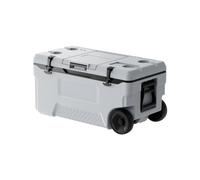 VEVOR Glacière Rigide Isotherme de 74 QT 70 L, Réfrigérateur Portable sur Roulettes, Sac Isotherme avec Rétention de Glace, avec Poignées Robustes et Porte-gobelet, pour Pique-niques, Camping, Voyages