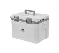 VEVOR Glacière Rigide Isotherme, Réfrigérateur Portable de 21 QT 20 L, Sac Isotherme avec Rétention de Glace, avec Poignées et Sangle Robustes, Léger, pour Pique-niques, Camping, Voyages, Blanc