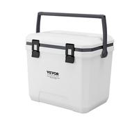 Glacière portable VEVOR (38 Qt) avec stockage de glace & poignées robustes & porte-boissons, glacière isolée en matériau solide, adaptée aux pique-niques en famille et aux longs voyages