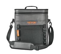 VEVOR Glacière Souple 36x28x39,5 cm 30 Canettes Sac Isotherme Hermétique en Nylon Imperméable Isolation PE Fermeture à Glissière Portable avec Poignées Bandoulière pour Randonnée Pique-Nique Extérieur
