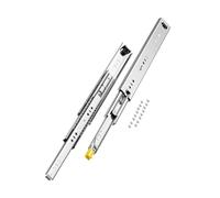 VEVOR Glissière de tiroir à extension complète, 1 paire, coulisse de tiroir verrouillable, 400 mm, capacité de charge 113,4 kg, rail coulissant à montage latéral avec roulement à billes et verrou