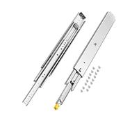 VEVOR Glissière de tiroir à extension complète, 1 paire, coulisse de tiroir verrouillable, 610 mm, capacité de charge 226,8 kg, rail coulissant à montage latéral, avec roulement à billes et verrous