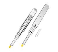 VEVOR Glissière de tiroir à extension complète, 508 mm, coulisse de tiroir verrouillable, 1 paire, capacité de charge 226,8 kg, rail coulissant à montage latéral avec roulement à billes et verrou