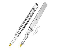 VEVOR Glissière de tiroir à extension complète, 762 mm, coulisse de tiroir verrouillable, 1 paire, capacité de charge 226,8 kg, rail coulissant à montage latéral avec roulement à billes et verrou