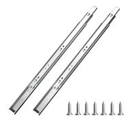 VEVOR Glissières de Tiroir, 10 Paires, Coulisses de Tiroir à Billes à Montage Latéral 550 mm Capacité de Charge 45 kg, Rail de Guidage en Acier au Carbone à Extension Complète pour Armoire Cuisine