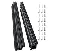 VEVOR Glissières de Tiroir sous Escalier, 1000 mm, Coulisses de Tiroir à Roulement à Billes Extension Complète, Capacité de Charge 117 kg, Rails d'Armoire Inférieur Robustes, pour Bricolage, Noir