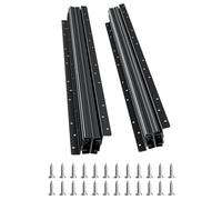 VEVOR Glissières de Tiroir sous Escalier, 600 mm, Coulisses de Tiroir à Roulement à Billes à Extension Complète, Capacité de Charge 117 kg, Rails d'Armoire Inférieur Robustes, pour Bricolage, Noir