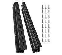 VEVOR Glissières de Tiroir sous Escalier, 1000 mm, Coulisses de Tiroir à Roulement à Billes Extension Complète, Capacité de Charge 117 kg, Rails d'Armoire Inférieur Robustes, pour Bricolage, Noir