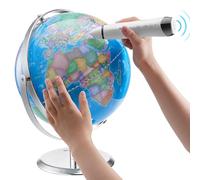 VEVOR Globe terrestre parlant, 228,6 mm, globe interactif pour apprentissage précoce des enfants, globe éducatif avec stylo intelligent, veilleuse LED, interface USB, pour garçons, filles (en anglais)