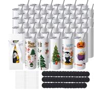 VEVOR Gobelets Thermos à Sublimation, Blanc, 210 x 75 x 75 mm