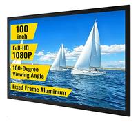 VEVOR Grand Écran de Projection HD 110 ", Toile de Projecteur 16:9, Écran de Projecteur 3D Cadre en Alliage d'Aluminium, Grande Zone d'Affichage pour Vidéo Projecteurs à l'Extérieur et à La Maison