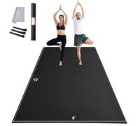 VEVOR Grand tapis d'exercice antidérapant haute densité de qualité supérieure pour homme et femme, avec sac et sangle de transport, pour tous les types de yoga à domicile, pilate et entraînement au