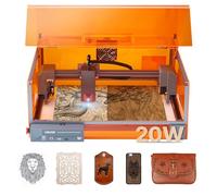 VEVOR Graveur Laser 20 W Machine Gravure et Découpe Laser, avec Boîtier, Zone de Travail 30 x 30 cm, Vitesse de Gravure 7000 mm/min, pour Graver Bois, Cuir, Verre, Papier, Certains Métaux, Classe 1