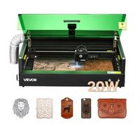 VEVOR Graveur Laser 20 W Machine Gravure et Découpe Laser Zone de Travail 50x32 cm, pour Bois, Cuir, Verre, Papier, Certains Métaux, avec Caméra Intégrée, Vitesse de Gravure 36000 mm/min, Classe 1