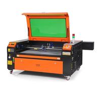 VEVOR Graveur Laser CO2 Machine de Gravure Découpe Laser 100 W Zone de Travail 600x900 mm Vitesse de Travail 0-500 mm/s, avec Assistance Air, Panneau de Commande Numérique, pour Bois, Acrylique, Tissu