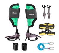 VEVOR Griffe Élagage Charge 159 kg Grimpette Élagage Hauteur Réglable 39,1-47 cm Crampons d'Escalade d'Arbres Éperons Escalade Acier pour Cueillette de Fruits, avec Sangles Auto-agrippantes, Harnais