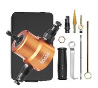 VEVOR - grignoteuse de tôle à Double tête, coupe-métal, fixation de perceuse électrique, outil de coupe