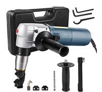 VEVOR Grignoteuse Électrique 625W Cisaille Grignoteuse à Tôle Épaisseur Coupe 4 mm, Outil Professionnel Découpe Métal & Tête de Coupe Réglable Orientable 360° pour Acier Plastique Cuivre Verre Bleu